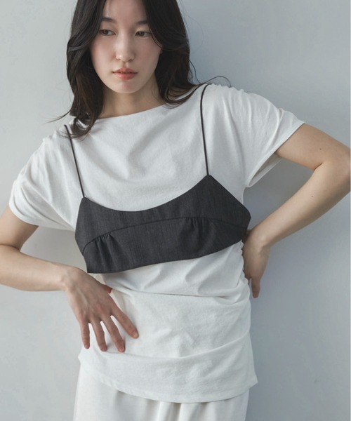 feepur（フェピュール） メランジブラトップビスチェ レディース