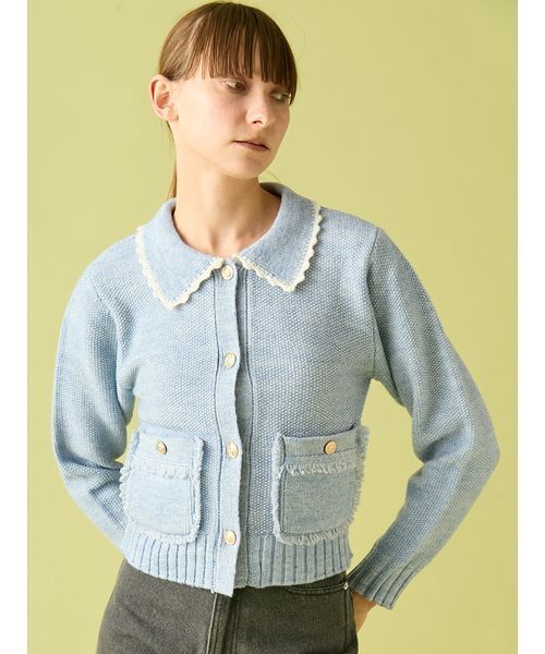 FURFUR（ファーファー） カーディガン ツイーディニットジャケット