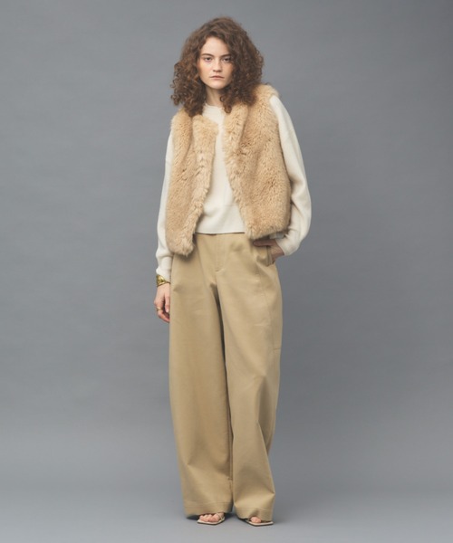 Curensology（カレンソロジー） ベスト ジレ /ショートファーベスト