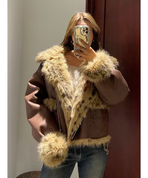 EVRIS（エヴリス） ブルゾン アウター リバーシブルフェイクファー