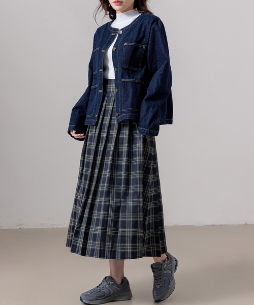 DAY CLOSET スカート 「大きいサイズ有/ハイウエスト/裏地付き/消し