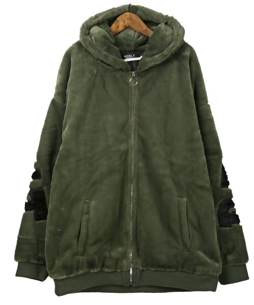 LUXSTYLE（ラグスタイル） ブルゾン アウター フェイクファーバック