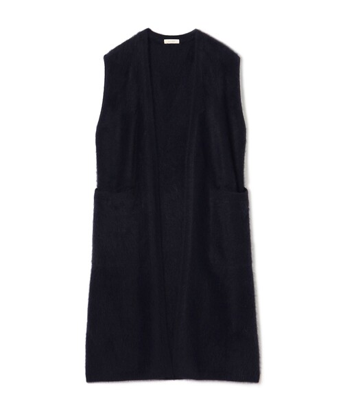 DES PRES（デプレ） ベスト ジレ フォックスカシミヤ ロングジレ