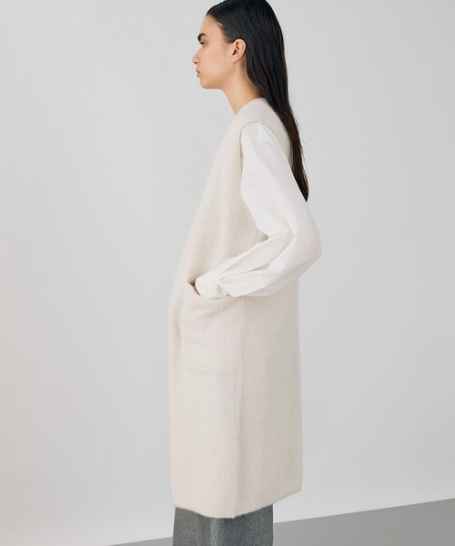 DES PRES（デプレ） ベスト ジレ フォックスカシミヤ ロングジレ