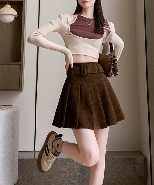 Lace Ladies（レースレディース） スカート ハイウエスト ベルト付き