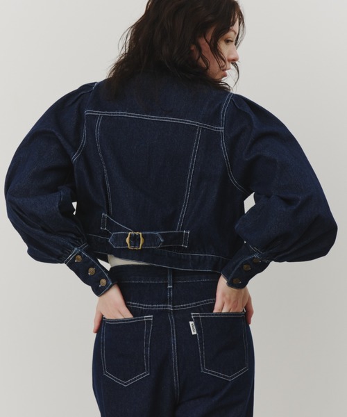 PERNA（ペルナ） デニムジャケット gジャン ボリュームスリーブデニム