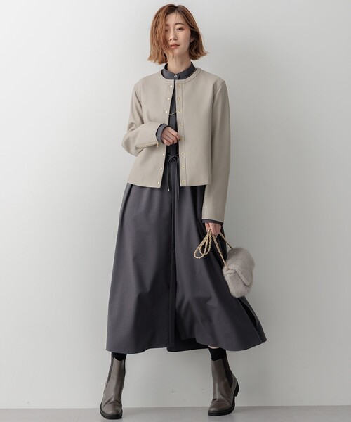 23区（ニジュウサンク） ワンピース 「洗える」TWマットクロス シャツ