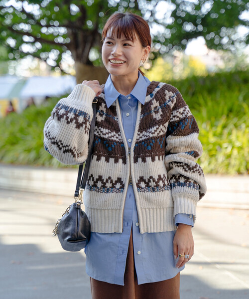 FREAK'S STORE（フリークスストア） カーディガン ノルディック ジップ