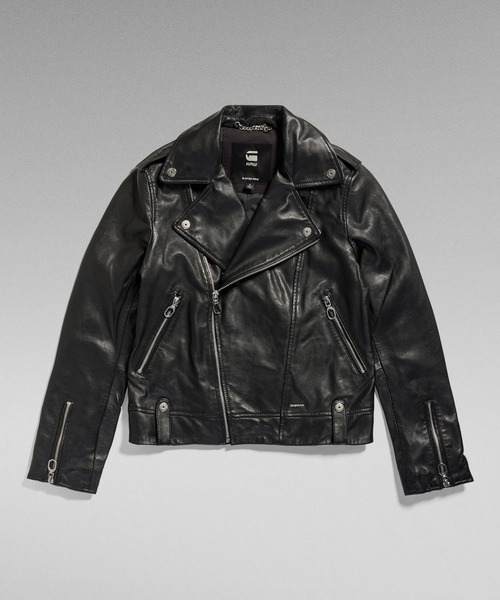 G-STAR RAW レザージャケット ライダース LEATHER BIKER JACKET/レザー