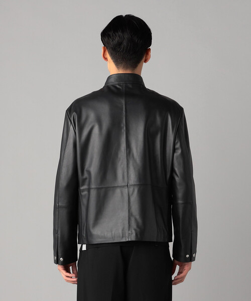 COMME CA MEN（コムサメン） 革ジャン ライダース ラムナッパ シングル