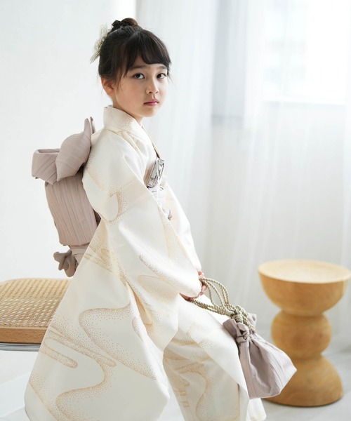 utatane 着物 七五三7歳用着物はこせこセット ひよこ商店 クリーム