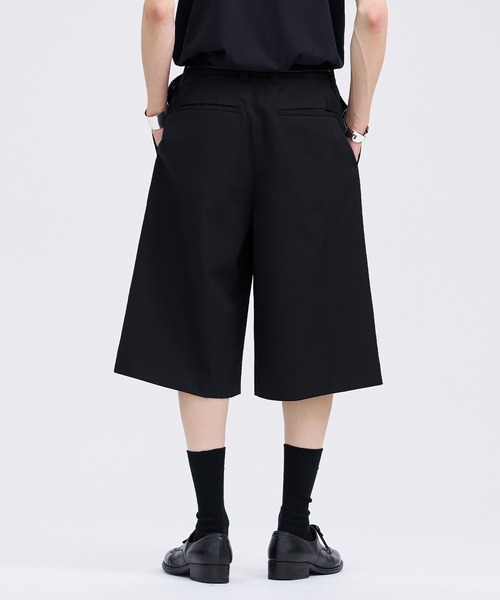 LAPIIS パンツ HEAVY WOOL GABARDINE SHORT TROUSERS メンズ