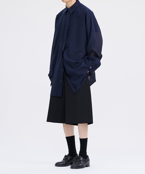 LAPIIS パンツ HEAVY WOOL GABARDINE SHORT TROUSERS メンズ