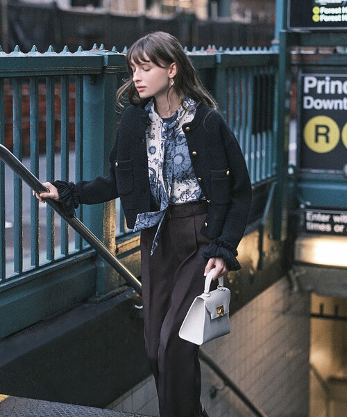 ANAYI（アナイ） ブラウス シャツ コンスティレーションプリント