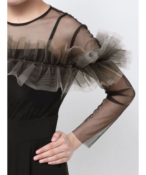 LAGUNAMOON（ラグナムーン） パンツドレス LADYフリルオフショル