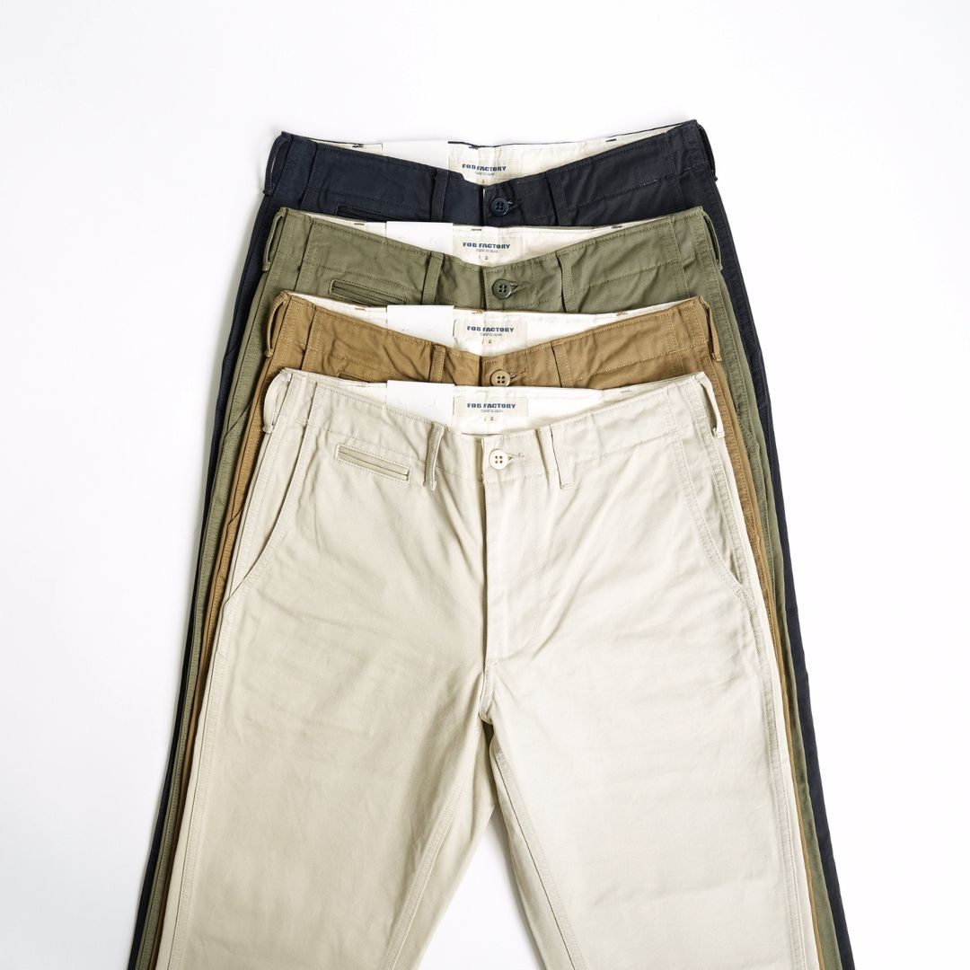 F.O.B FACTORY（エフオービー ファクトリー） NARROW U.S TROUSER - ZABOU