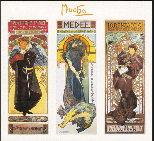 チェコ切手 2010年 絵画 ミュシャ生誕150年 1種 - すてきな郵便屋さんciel