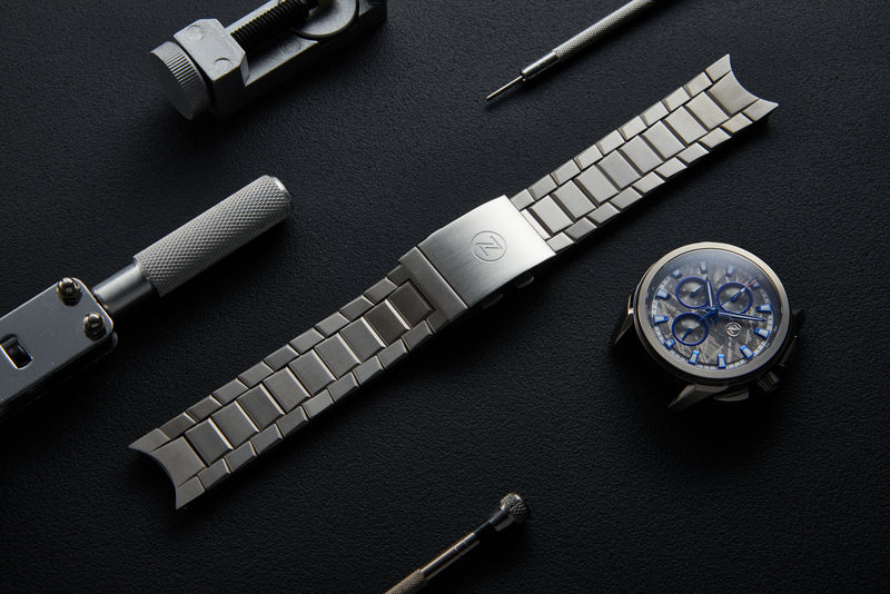 ZX Chronograph Titanium Bracelet – Zelos Watches