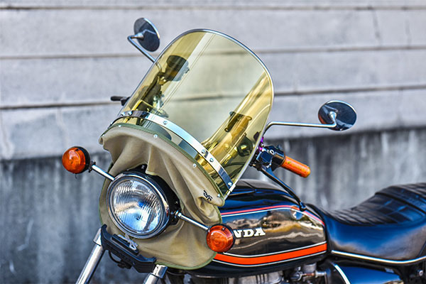 サンパチ風防 キバミ/昭和布タレ | 旧車バイクカスタムパーツのゼット