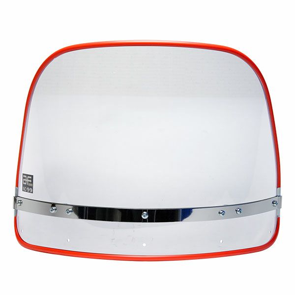 クリア風防 フチ赤スクリーン(単品) | 旧車バイクカスタムパーツの