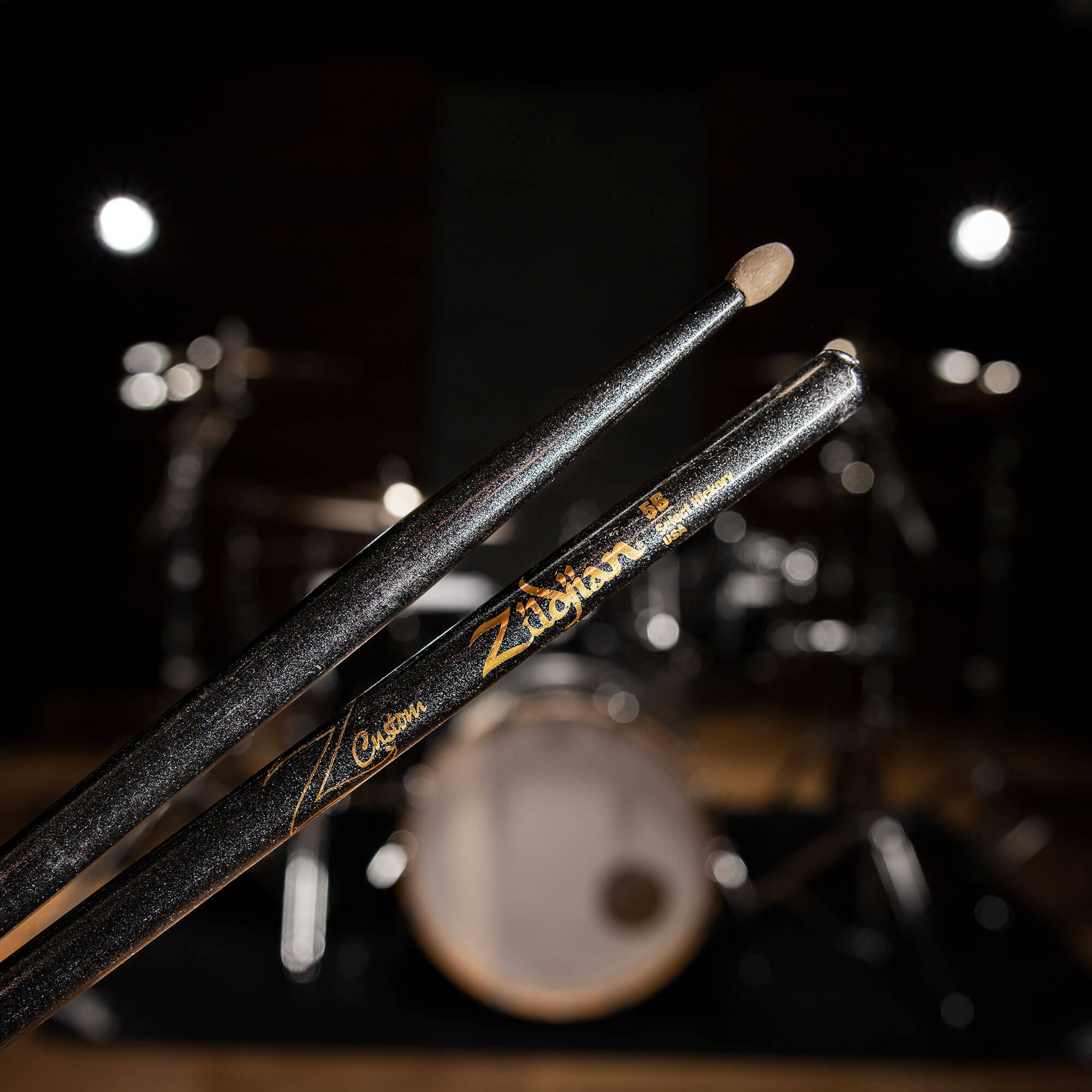 Z Custom LE Drumstick Collection 5B Black Chroma, Wood Tip – Zildjian