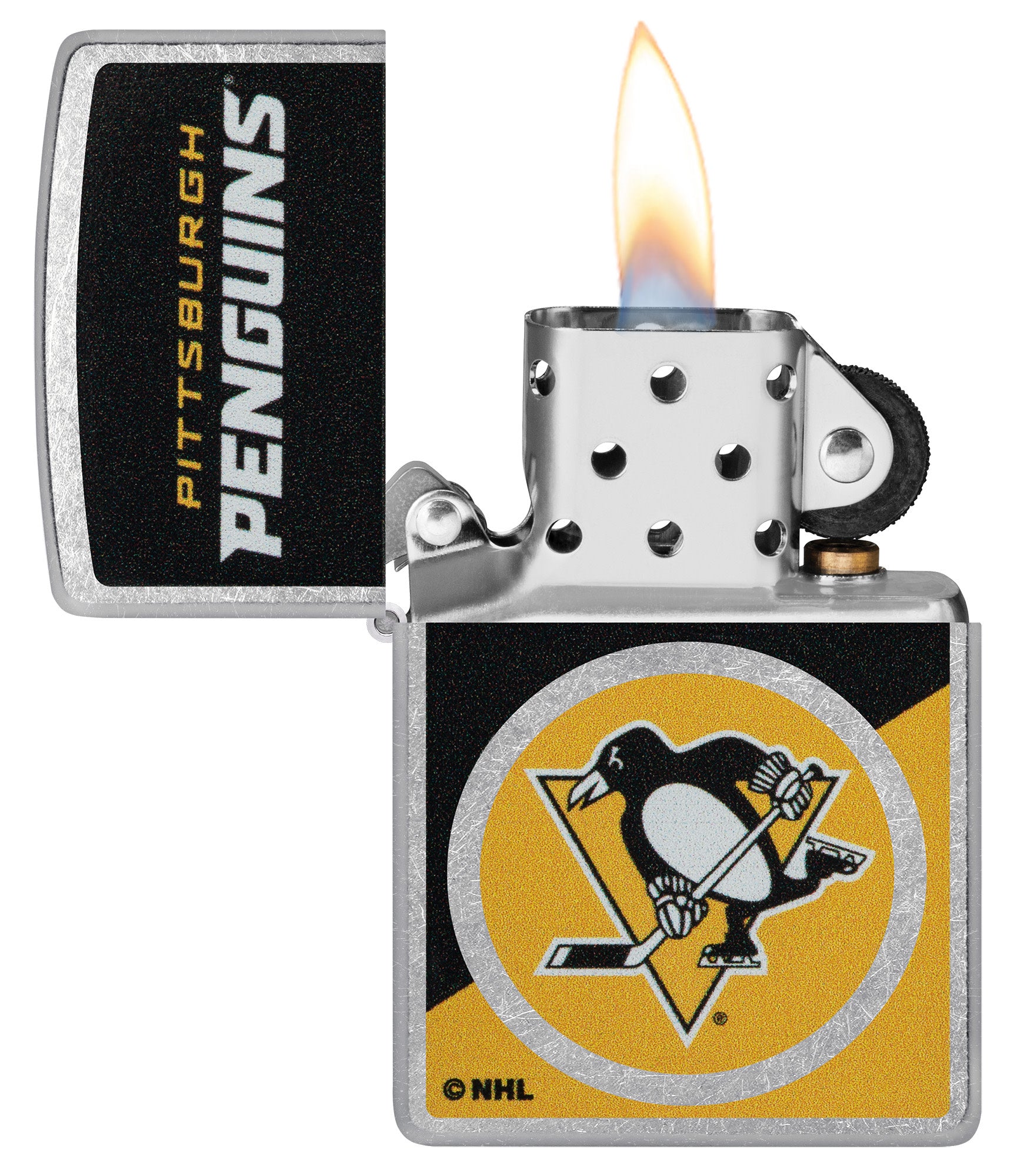 Zippo NHL® Pittsburgh Penguins® Colorblock Logo Design Street