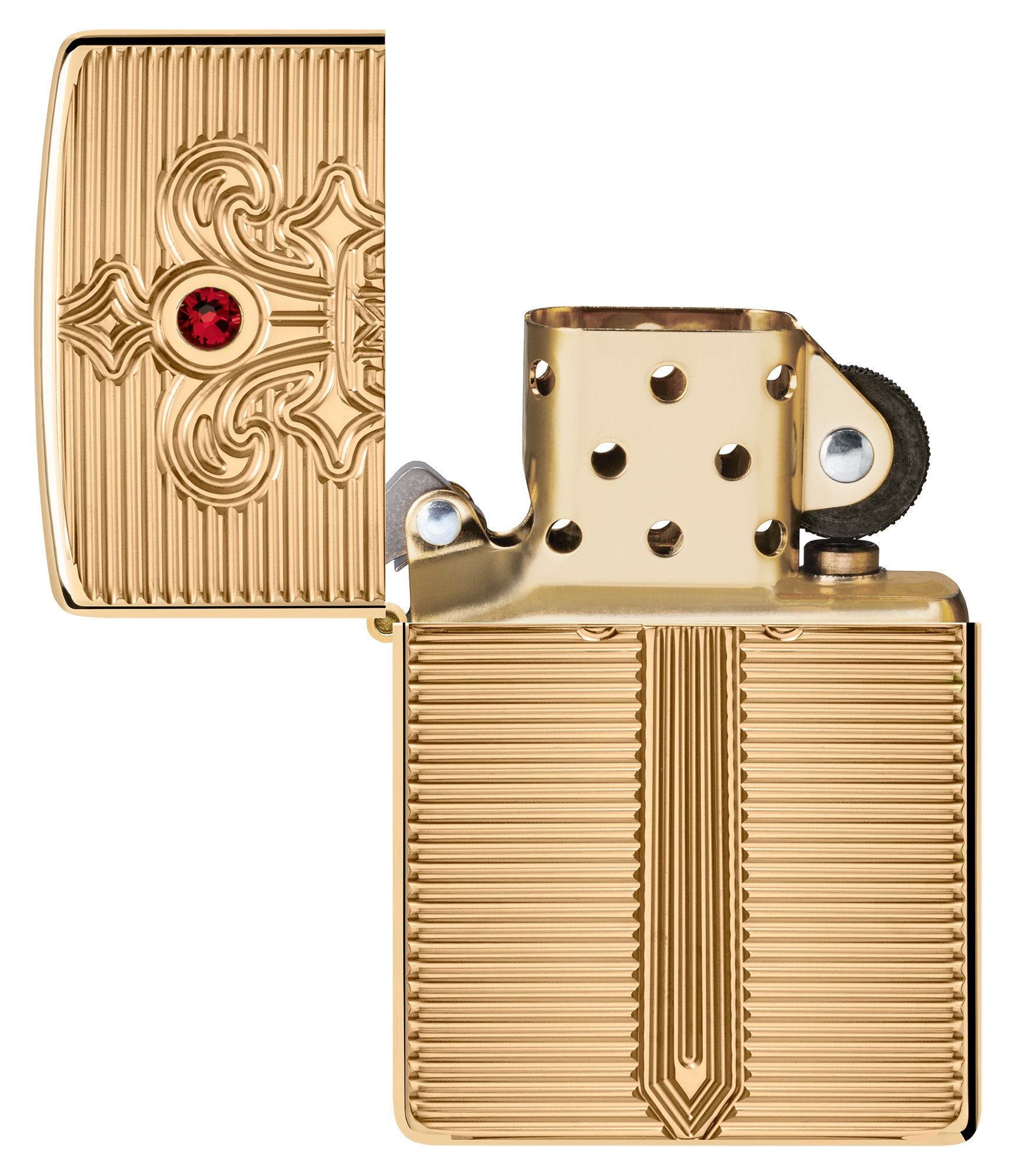 Zippo Royal Saber Design Armor® High Polish Brass Windproof