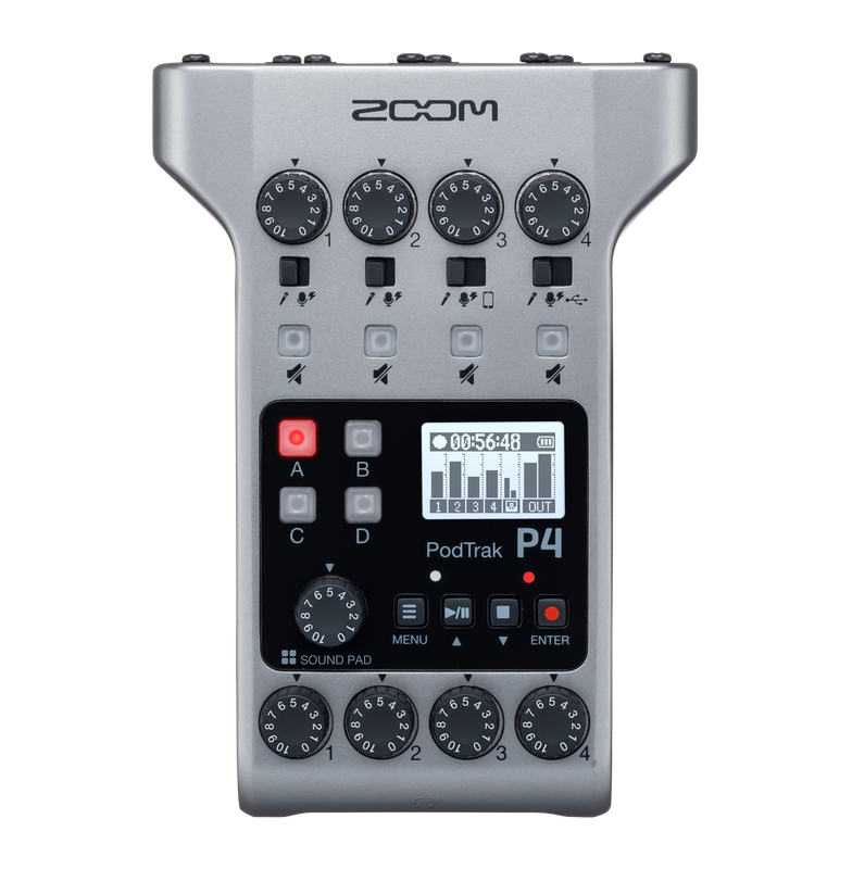 PodTrak P4 Podcast Recorder | Buy Now | ZOOM