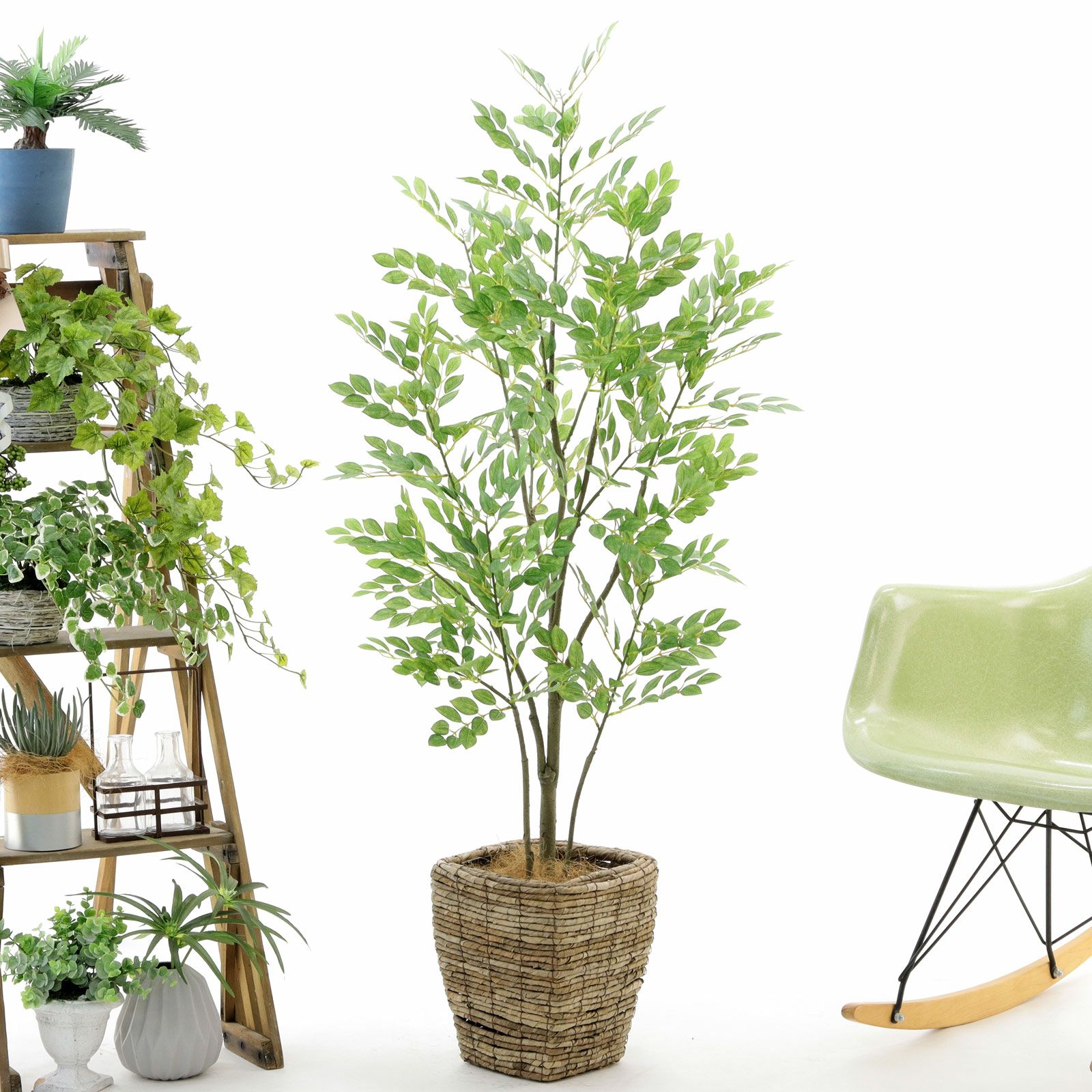 No9370 プレミアム光触媒フェイクグリーン 「繊細な葉がそよぐ