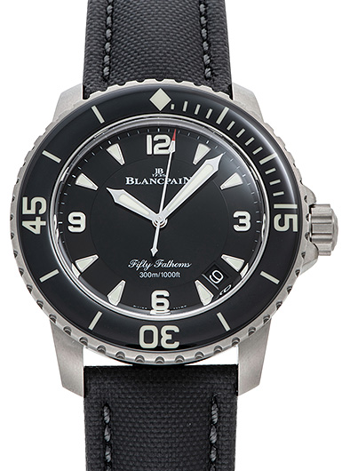 未使用Blancpain純正ストラップ／ブラック／手縫い仕様 ブランパン