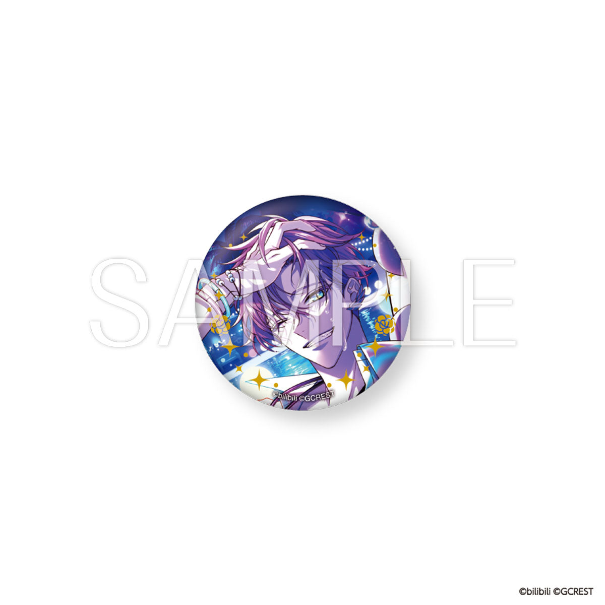 夢職人と忘れじの黒い妖精 スポットライトの下の君へ 箔押し缶バッジ