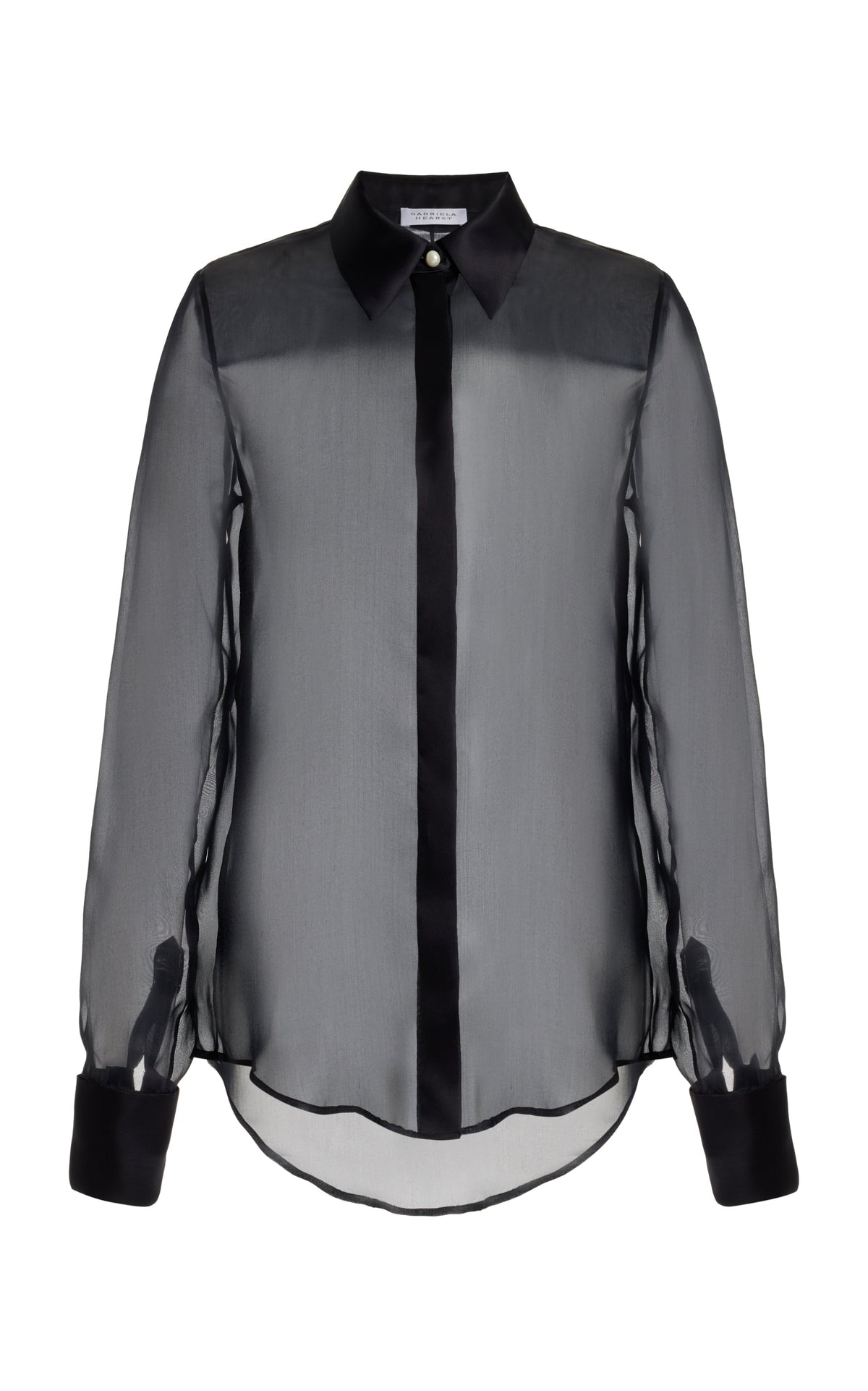 Horus Sheer Shirt in Black Silk Organza – Gabriela Hearst