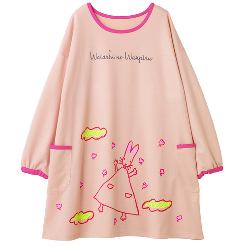 すてきな先生vol.101|わたしのワンピースプリントチュニック サーモン