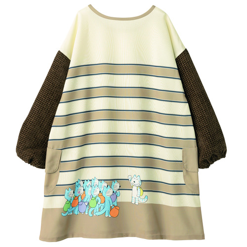 すてきな先生vol.102|11ぴきのねこボーダー切替チュニック