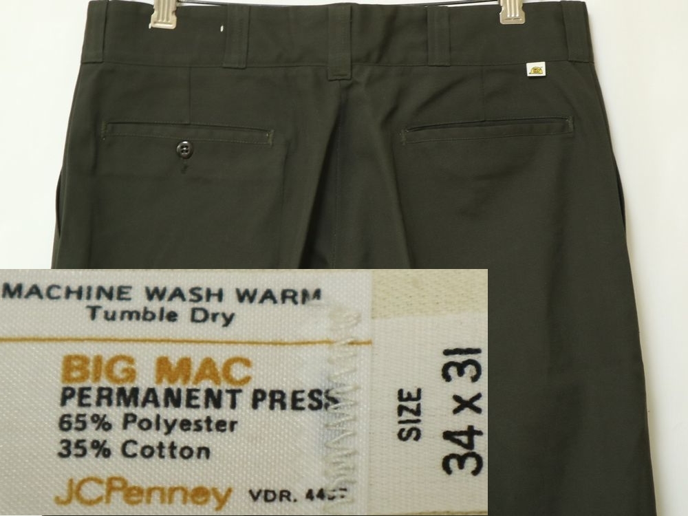 タブ付き! デッドストック 70s JCPenney BIG MAC ビンテージ ビッグ