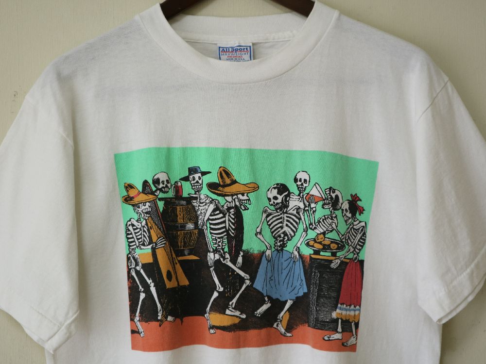 80s 90s USA製 スカル アート 