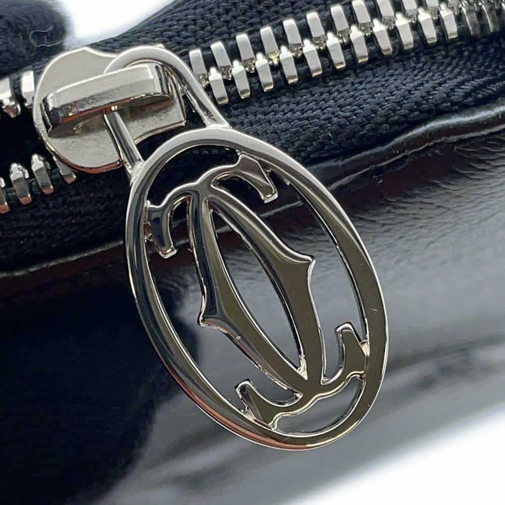 カルティエ 長財布 マルチェロ ラウンドファスナー レザー Cartier 黒