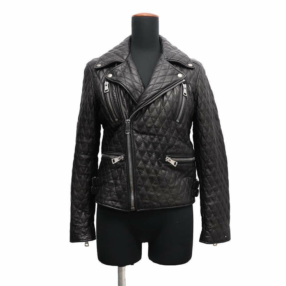 グッチ ライダースジャケット ラムレザー レディースサイズ38 543604