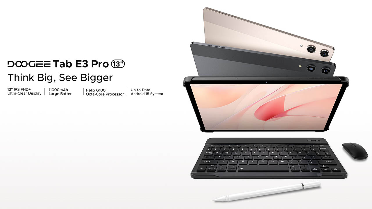 DOOGEE Tab E3 Proのスペックまとめ！G100搭載で13型のエントリー