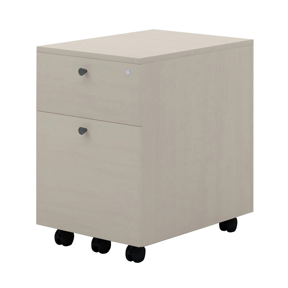 fantoni/ファントーニ 2段に見える3段ワゴン(引出しトレー) 木製ワゴン