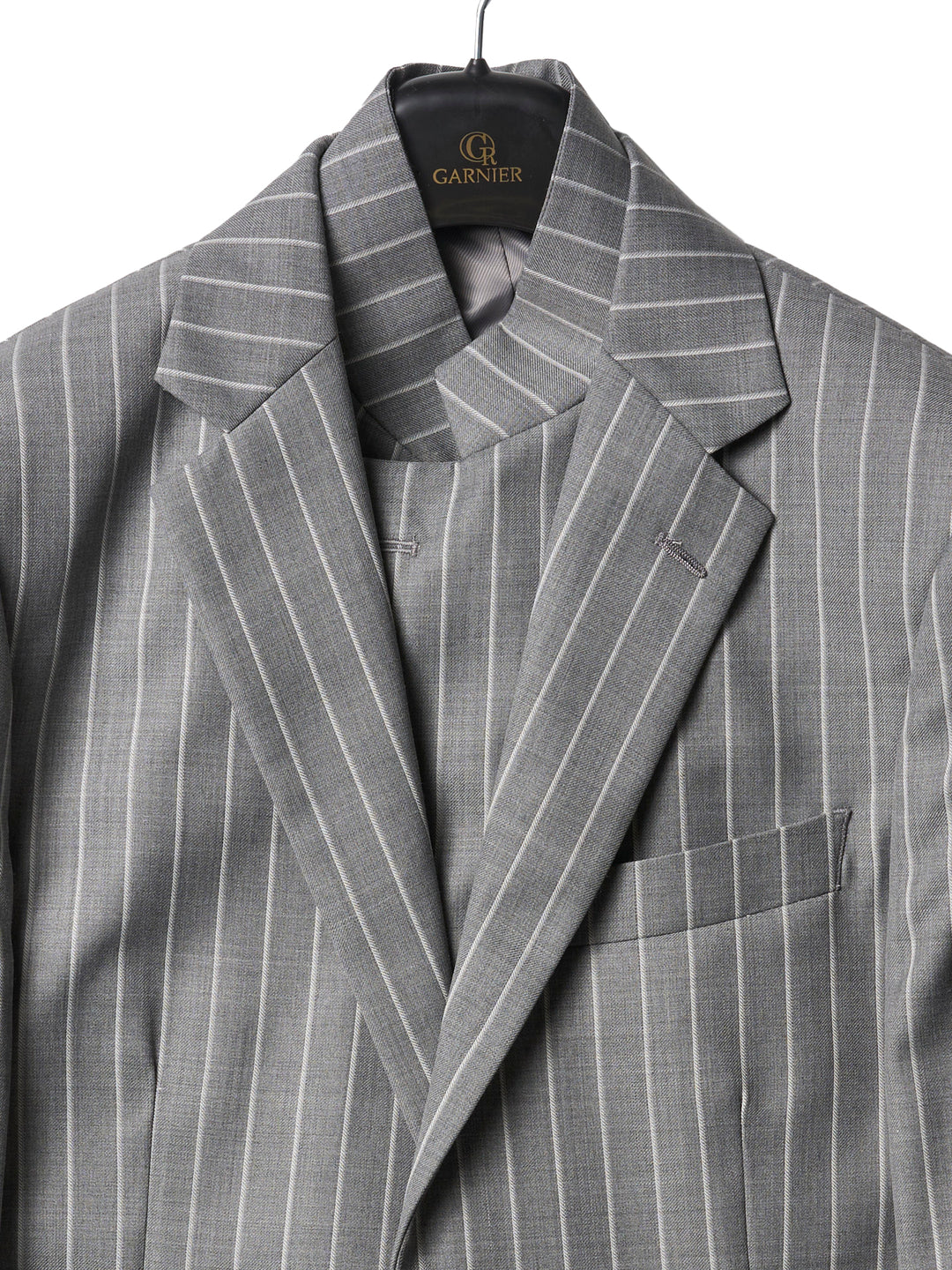 セール特別価格】チョークストライプ柄2BSスリーピーススーツ