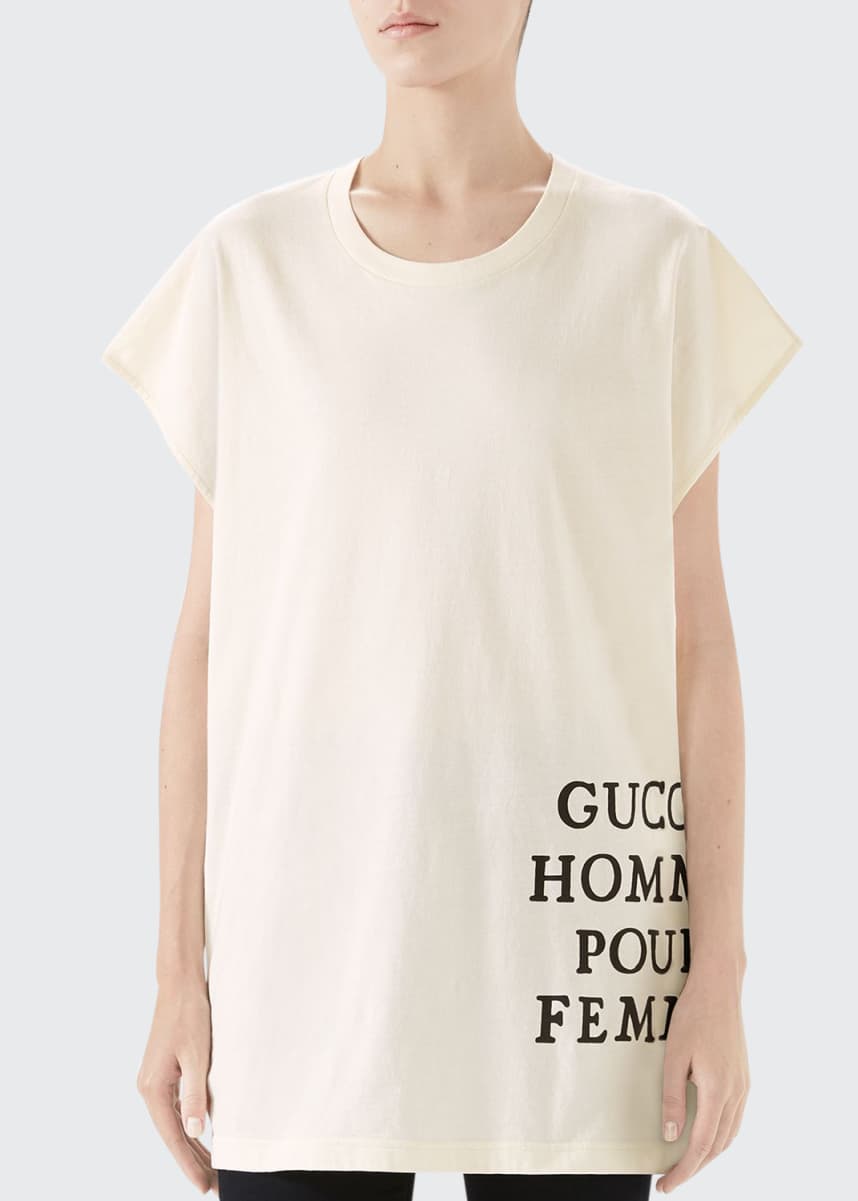 Gucci Homme Pour Femme Sleeveless T-shirt in White – Gavriel.us