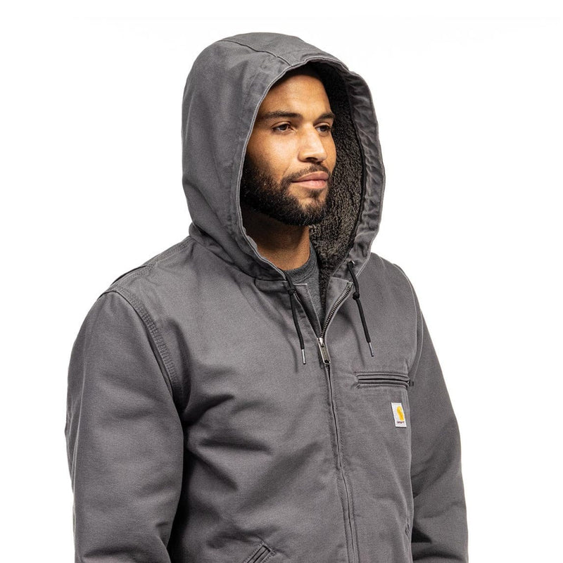 Carhartt Sherpa-Lined Relaxed Fit Washed Duck Jacket | Gemplers