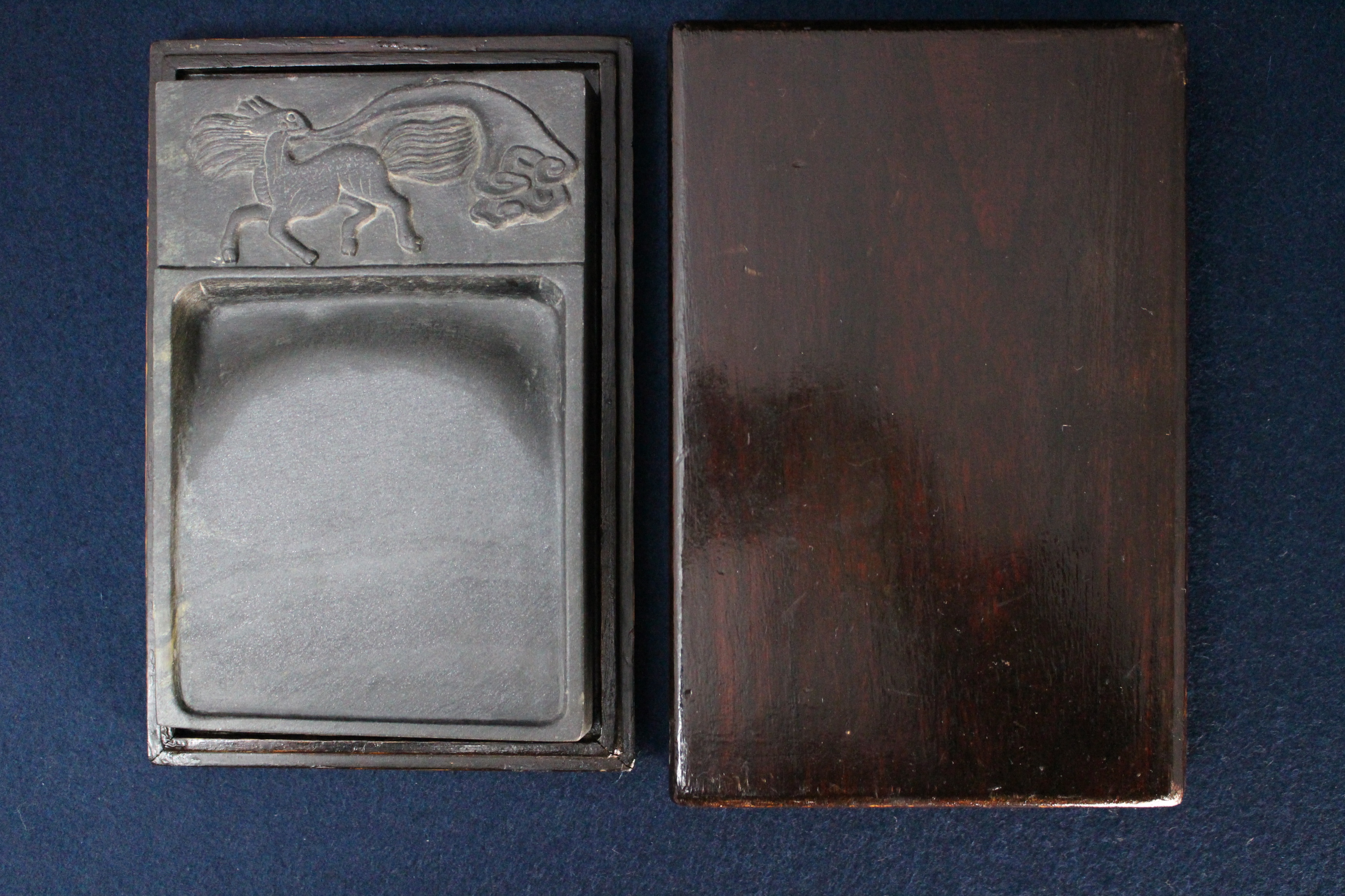 中国美術 書道具 文房具 硯 梅花鳥文端渓硯 唐物 古物 時代物 大