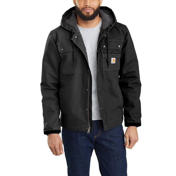 Carhartt-Men's Relaxed Fit Washed Duck Sherpa Lined Utility Jacket