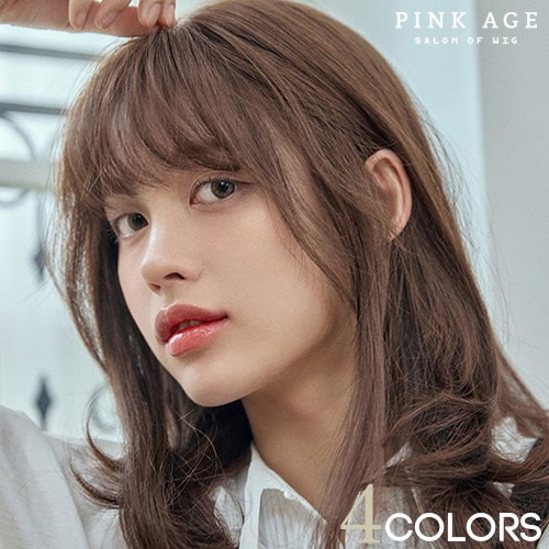 Qoo10] ピンクエイジ 総手植えフルウィッグ) Jカール ビルド