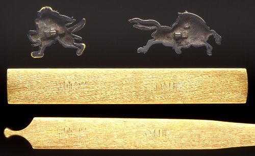 日本刀 販売 銀座長州屋 目貫 後藤程乗 羅生門図