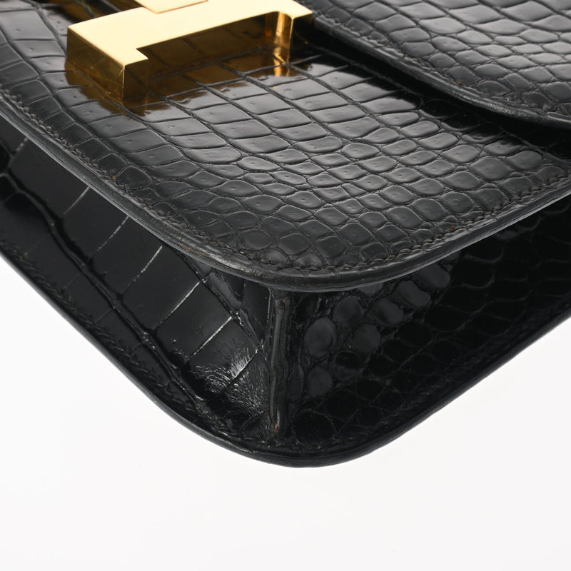 エルメスコンスタンス 23 黒 ゴールド金具 ○O刻印(1985年頃)刻印