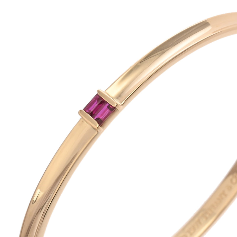 ティファニー バングル ルビー レディース K18イエローゴールド