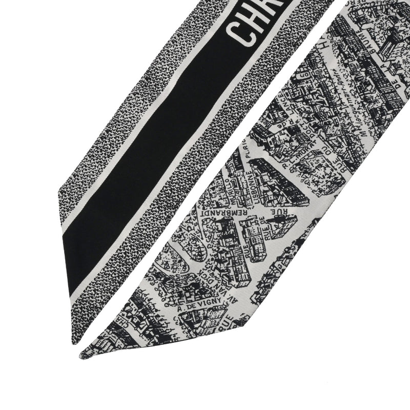 クリスチャンディオールツイリー 白/黒 レディース シルク100